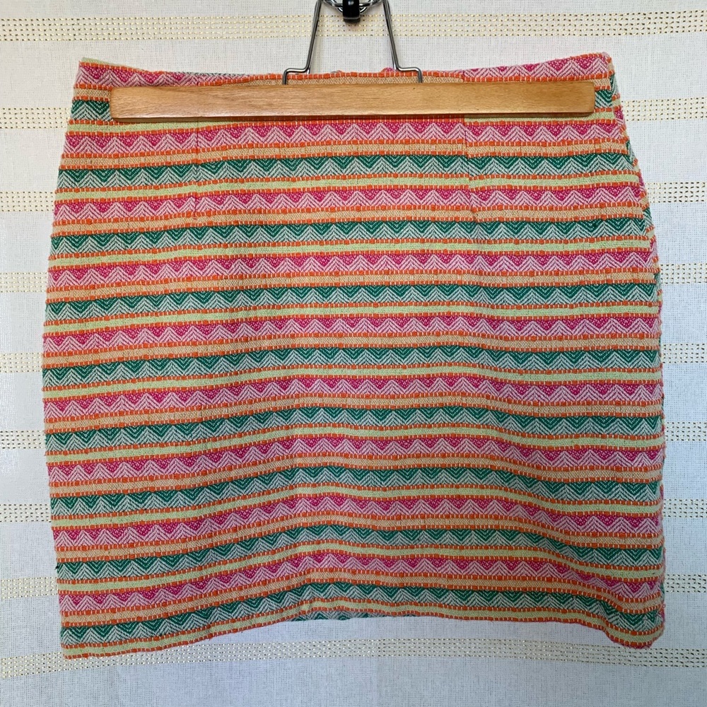 Bright Patterned Pencil Skirt